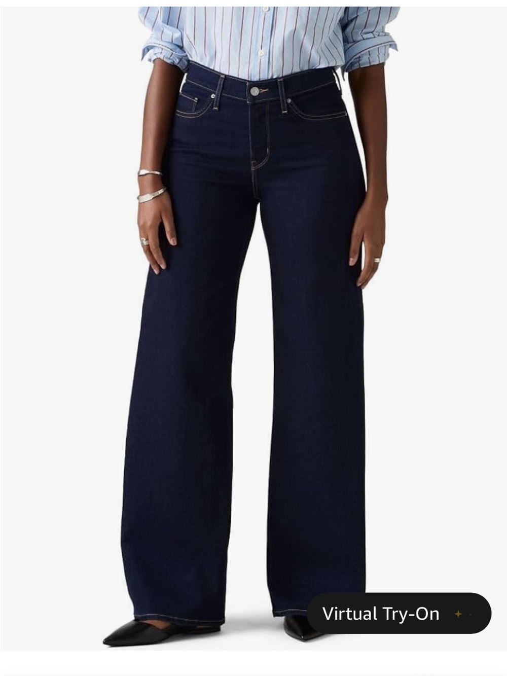 NWT Levi's Women's Dark Indigo Wide Leg Jeans